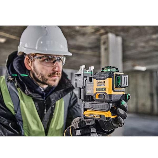 Laser multilinjers - DEWALT - DCLE34031D1-QW - Grön - 3x360° - 100m räckvidd Grön