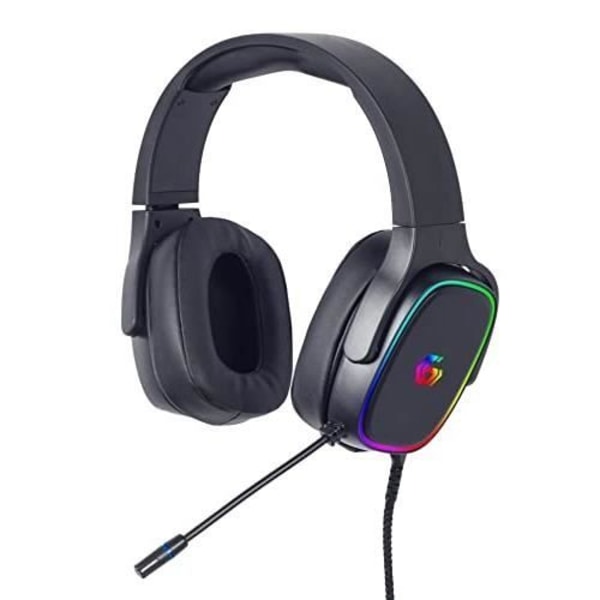 GEMBIRD spelheadset - USB 7.1 Surround - RGB ljuseffekt - Svart