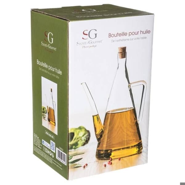Flaska olja/ättika glas 0,51L - 5five Transparent