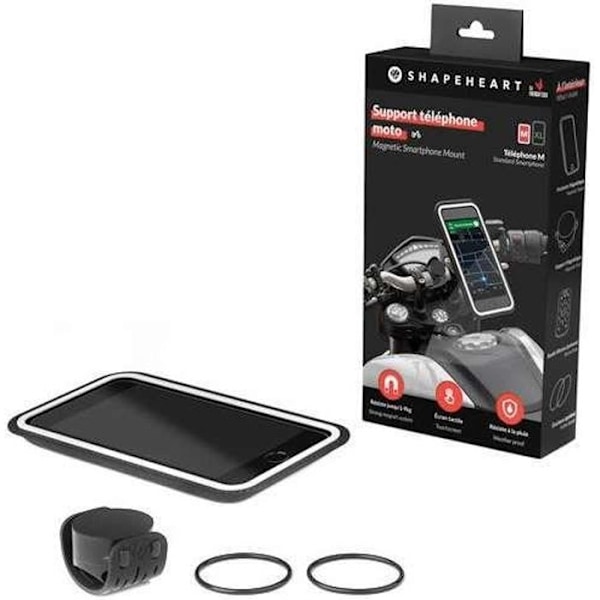 Vattentätt smartphonefodral + Shapeheart motorcykelfäste