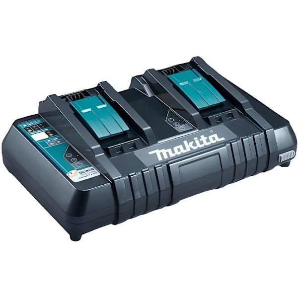 MAKITA snabbladdare för 2 x 18V Li-ion / Ni-MH batterier - DC18RD