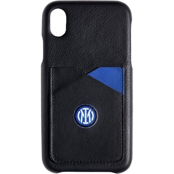 iPhone XS Max-fodral - Inter FC - 2022 - Äkta läder - Svart och blå - Stötsäker Svart blå