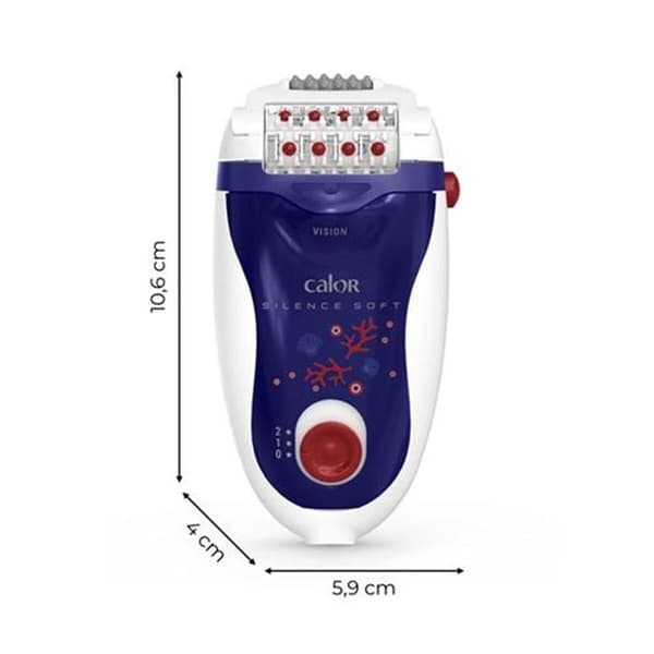 Trådad epilator Calor EP5624C0 Silence Soft Vision Blå Vit Röd