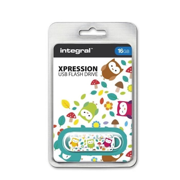 INTEGRAL Xpression Owl USB Key 16GB - USB 2.0 - 2 års garanti