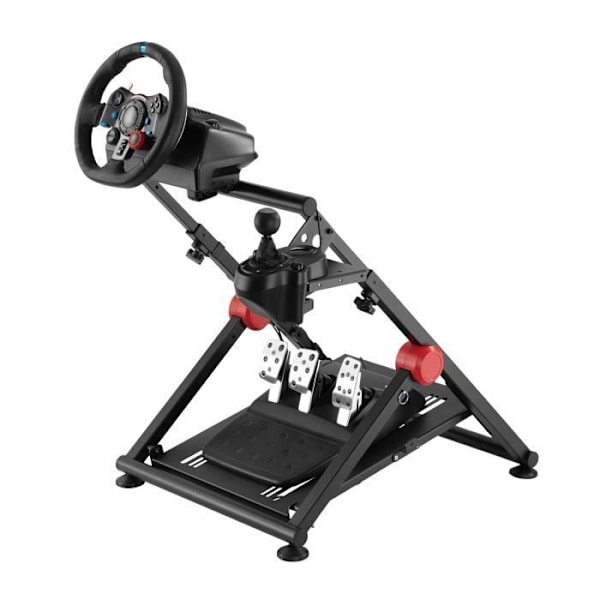 Fällbart pedalrattstativ NanoRS RS155 Racing Simulator Svart