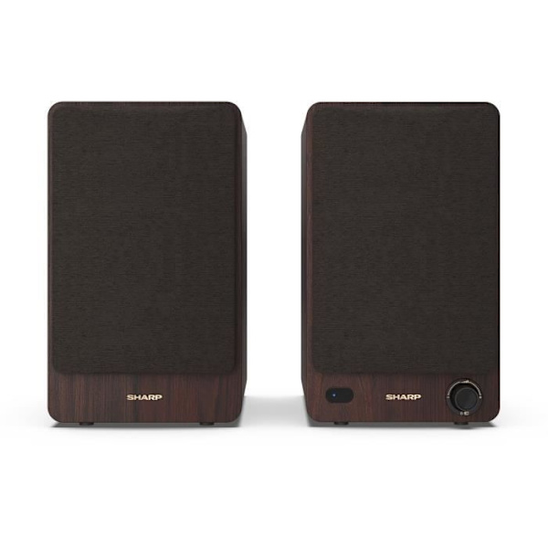 Bluetooth-högtalare - SHARP - CP-SS30(BR) - Brun bokhylla - 2x 30W - 2-vägs - Trådlös - 60W RMS kastanj