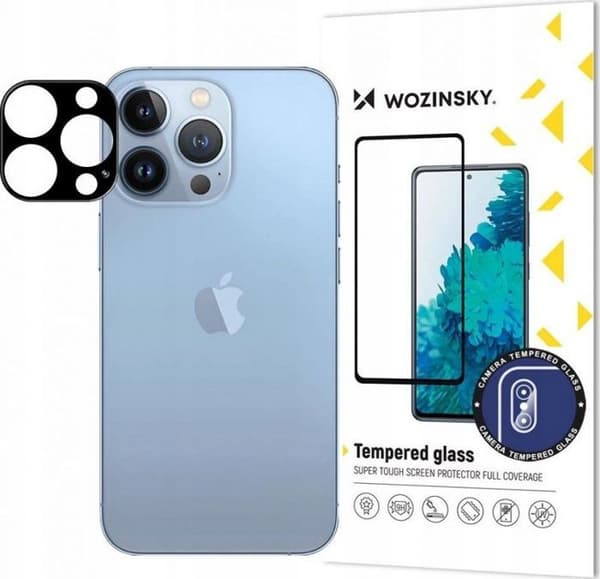 Härdat glas - WOZINSKY - iPhone 16 Pro Max - Kamraskydd - 9H - Blå