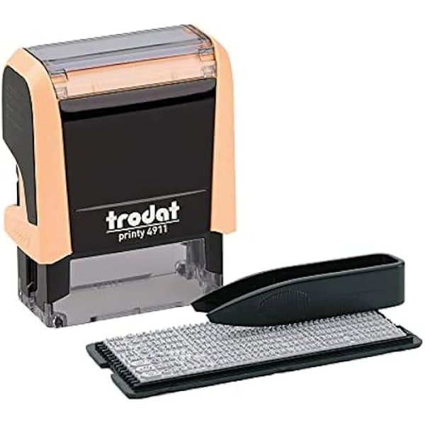 Självbläckande stämpel - TRODAT - Printy 4911 - 4 rader - Svart - 38 x 14 mm