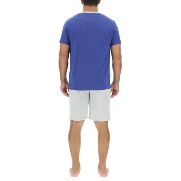 Pierrecardin Kort pyjamas set i bomull för män Blå XXL