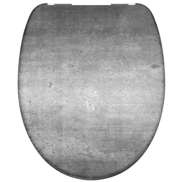 SCHÜTTE Toalettsits med soft close INDUSTRIAL GREY