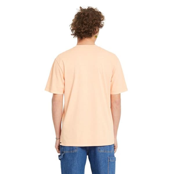 T-shirt Volcom Solid Stone Embt Ljus persika Herr Apelsin M