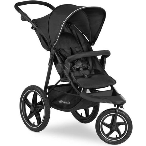 HAUCK Buggy Pushchair - Svart - 3 hjul Runner 2 Svart