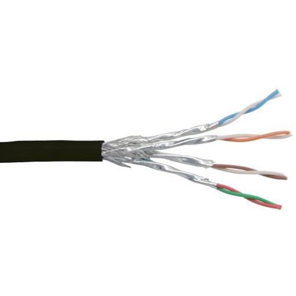 Patchkabel Cat.6 S-STP/PIMF - INLINE - Svart - AWG27 - PVC - 100m