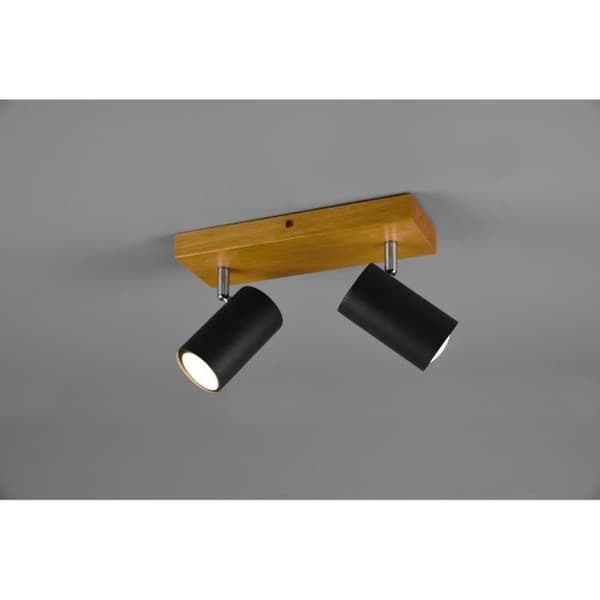 Trio Marley Modern II 2-Light Double Ceiling Spotlight, mattsvart