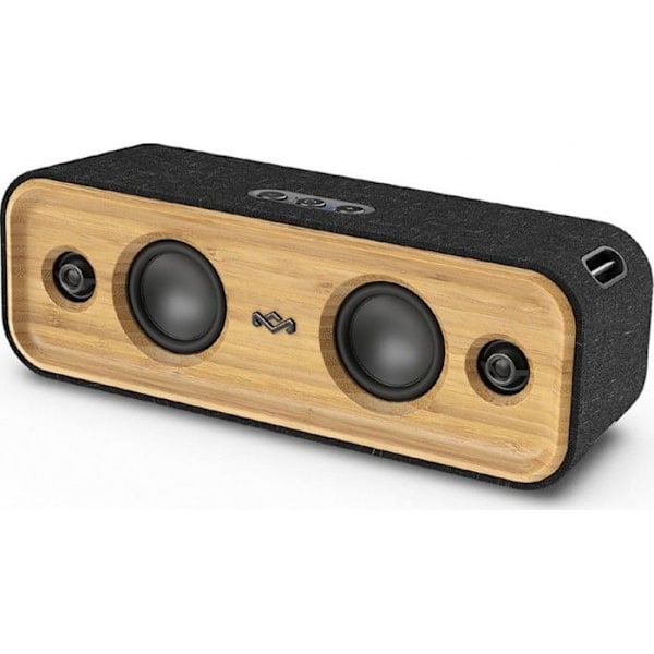 House of Marley Get Together 2 Bärbar Bluetooth-högtalare, signatursvart Svart