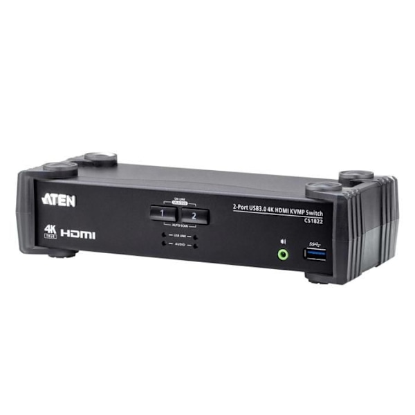 ATEN CS1822 2-portars USB 3.0 HDMI KVM-switch Svart