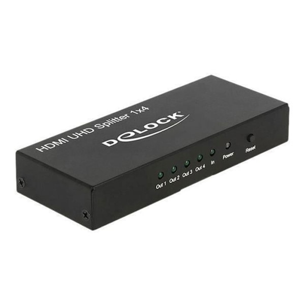 UHD 4K HDMI video-ljud splitter - DELOCK - 1 x HDMI in > 4 x HDMI ut - HDCP kompatibel - 4K stöd