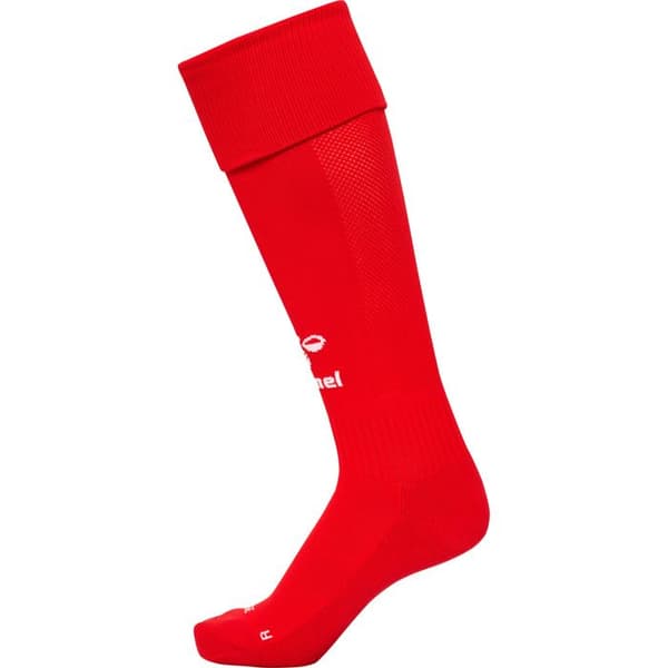 Barnfotbollssockor Hummel Essential - true red/vit äkta röd/vit 31/34