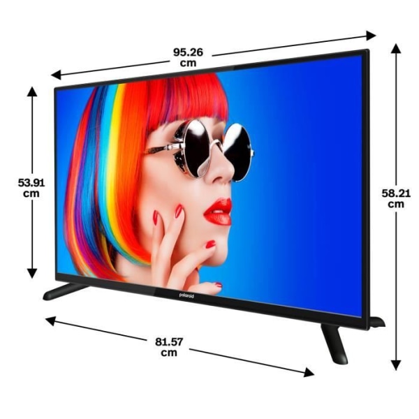 POLAROID LED TV 42'' Full HD - 2 HDMI 2 USB 2.0 - Hörlursutgång - CI+