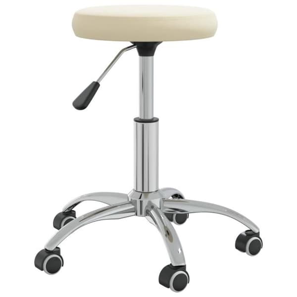 vidaXL Massagepall Sammet Creme