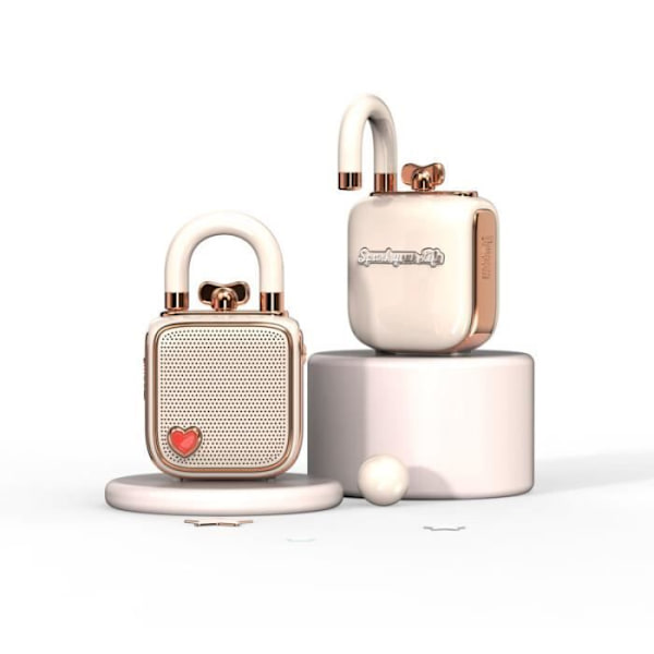 Divoom Lovelock ansluten bluetooth högtalare 5W Rosa