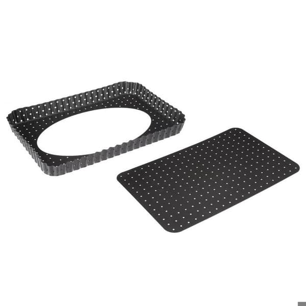 Metallform med perforerad botten 31x21cm - 5 five simply smart Grå