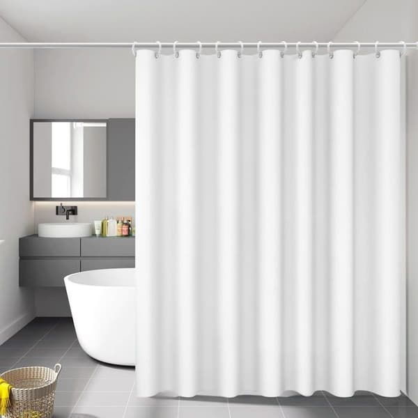 Duschdraperi - Vinabo - 180 x 200 cm - Antimögel - Vattentålig - Maskintvättbar Vit