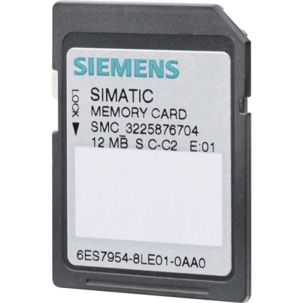 Minneskort - Siemens - 6ES7954-8LE03-0AA0 - Lagringskapacitet 12 MB