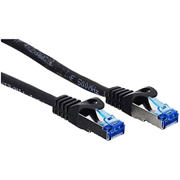 Nätverkskabel - BRA ANSLUTNINGAR - Alcasa 8060-SF - 2 m - Cat6a S/FTP - Svart