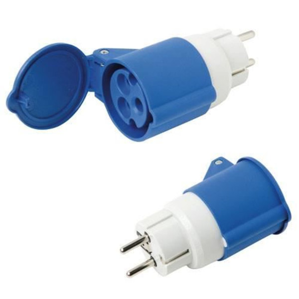 Adaptor Industrial Schuko-cetac Simple 2p Con Tapa