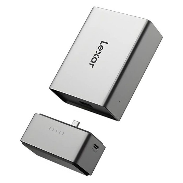 Lexar Workflow Go bärbar backup-hus med 2 modulfack (workflow-läsare/ssd)