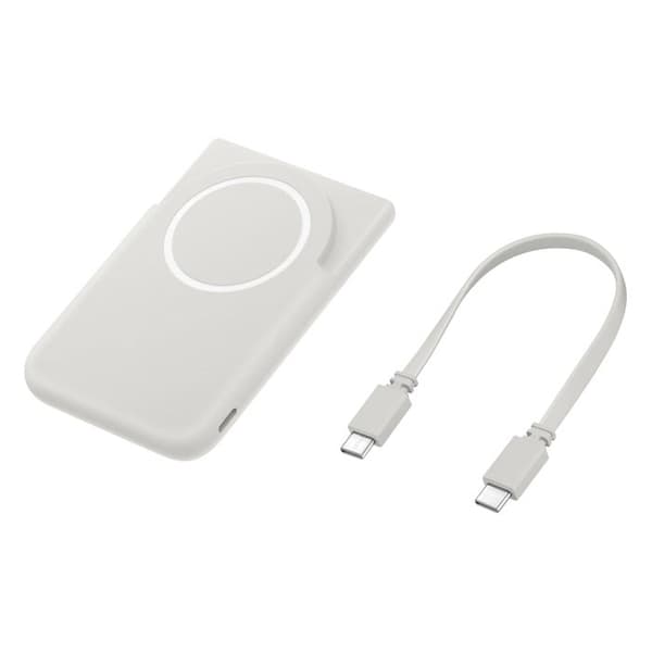Magnet Trådlöst Batteripack 5.000 mAh - Trådlös Powerbank - Grå Grå