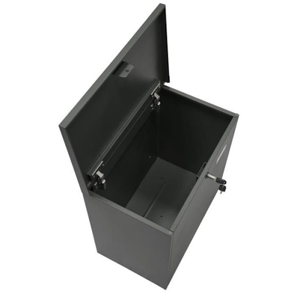 Arregui Bigpack Base EP2104 Paketlåda i stål, för mycket stora paket på 47 x 46 x 20 cm, svart
