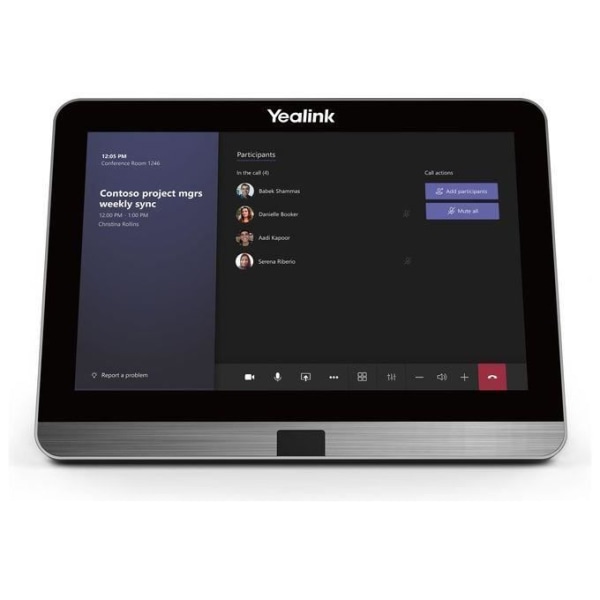 Touchpanel - Yealink - MTouch II - Touchskärm - 8 tum - Färg grå