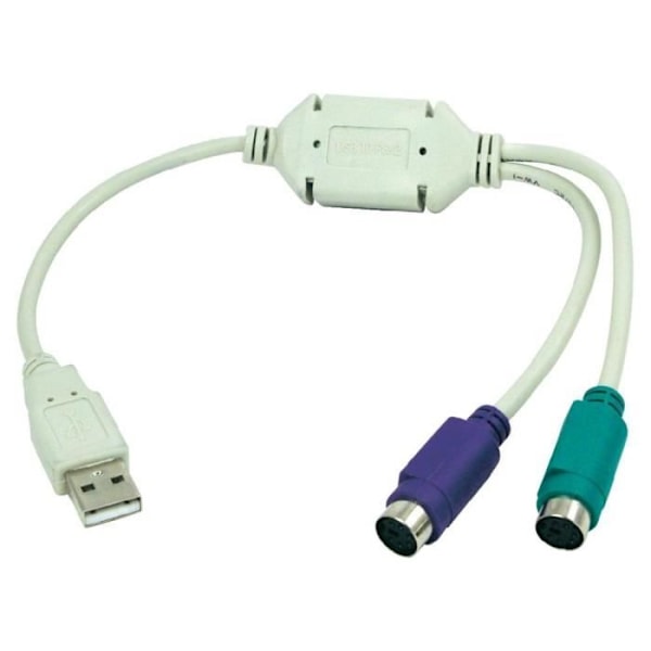 USB-adapter - LOGILINK - USB 2.0-kabel - 0,2 m - USB 1.1 A-hankontakt - PS/2