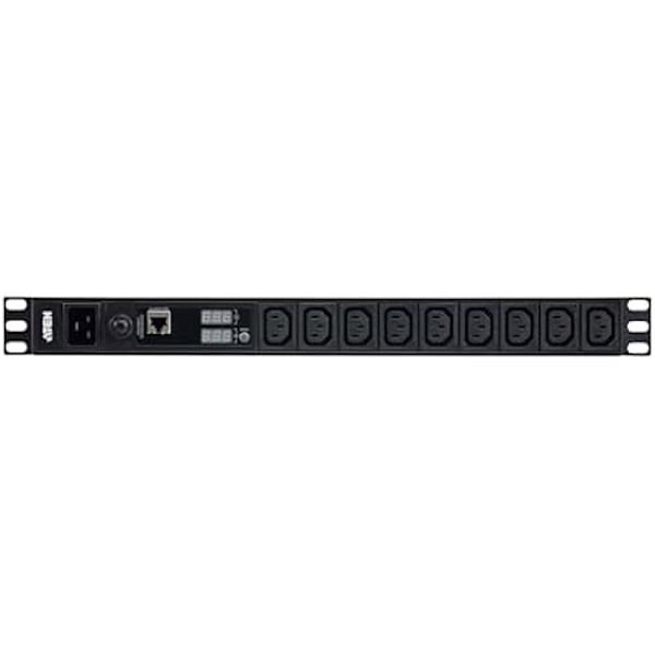 PDU 19 1U Basic mätt 16A 9 C13 uttag - ATEN Svart