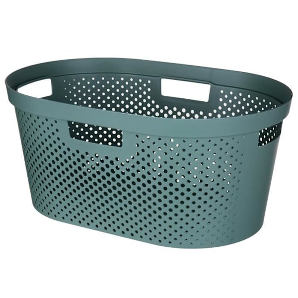 Grön mangelkorg - Curver - RCYCLED - Plast - Rektangulär - 40 L - Bärhandtag - Ventilation Grön