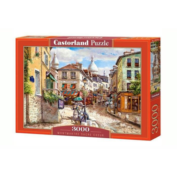 3000 bitars pussel - CASTORLAND - Montmartre Sacre Coeur - Landskap och natur - Blandat - Interiör Enfärgad