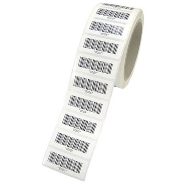Streckkodsetiketter - HT Instruments - 2008552 - PVC-lim - 1000 stycken - 4x1,5 cm