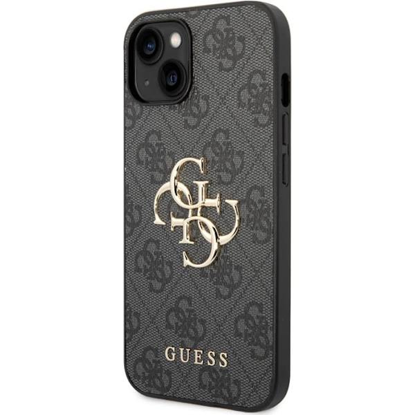 Bakcover - Guess - iPhone 15 Plus - Grå - Bak- och sidoskydd - Hård Grå
