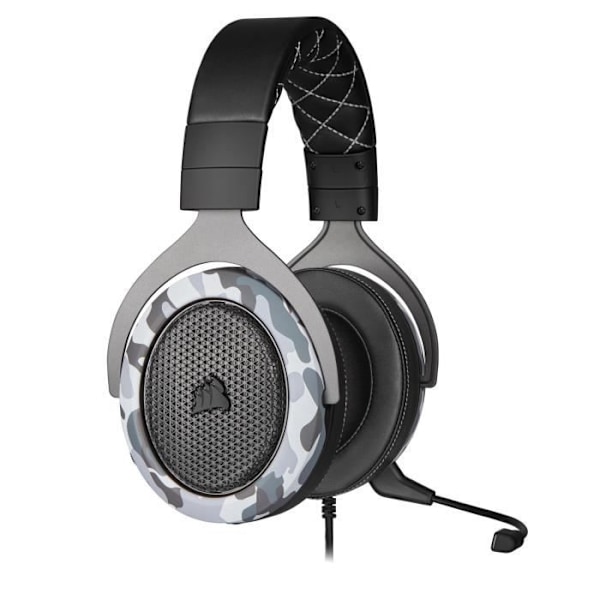 CORSAIR HS60 HAPTIC Gaming Headset - Kabelanslutet - Haptisk bas - Öronkuddar med memory foam - Högkvalitativt ljud
