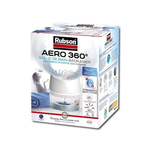 Rubson aero 360 badrumsabsorbent 450g x6