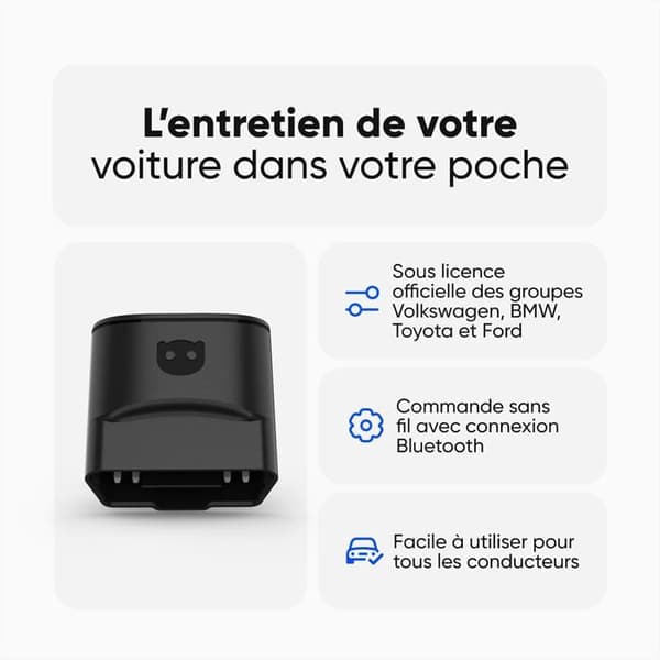 Bildiagnosverktyg - OBDELEVEN - OBDeleven 3 Förälder - Bluetooth - Kompatibel med Android och iOS - VAG
