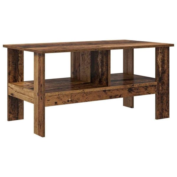 VIDAXL Soffbord i ingenjörsträ 90 × 50 × 45 cm Brun - samtida stil Ej specificerat