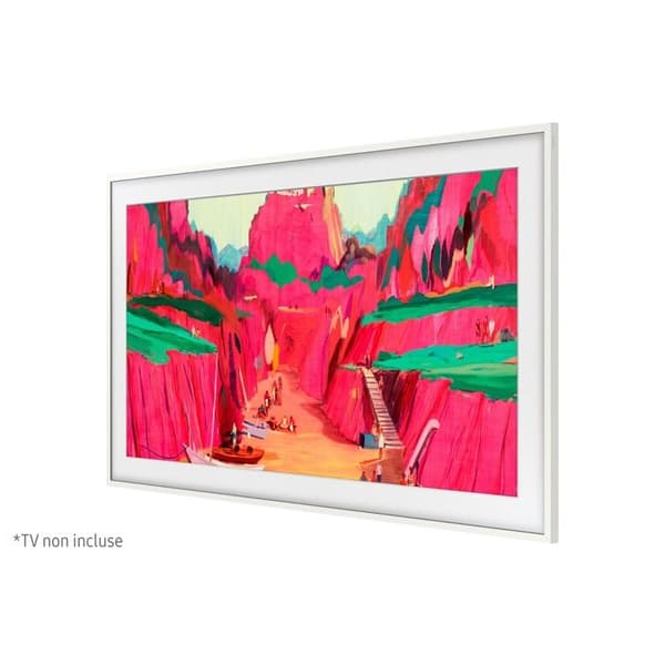 Dekorativ ram Samsung The Frame 85" Vit (modeller 2021–2025) – Magnetisk montering