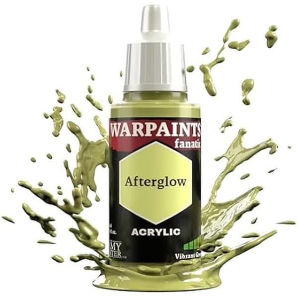 Grön akrylfärg - THE ARMY PAINTER - Afterglow - 18 ml - Blandkula - Pipett Efterglöd