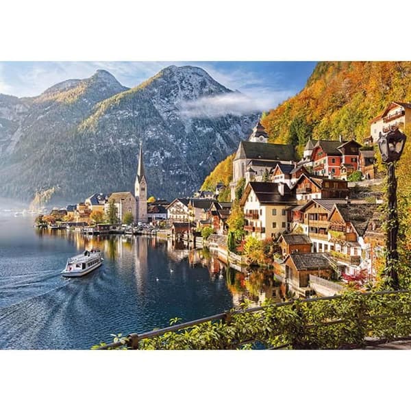 Pussel 2000 bitar: Hallstatt i morgonljus