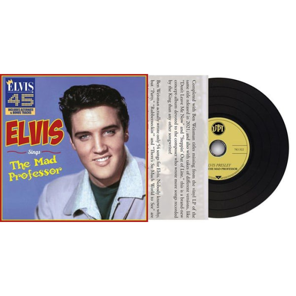Vinyl internationell sort Kulturfabrik Elvis Sings The Mad Professor 45-årsjubileum Vinyl Replica