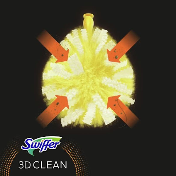 SWIFFER Duster Plumeau städning 3D 360 - Efterfyllningar 5 enheter