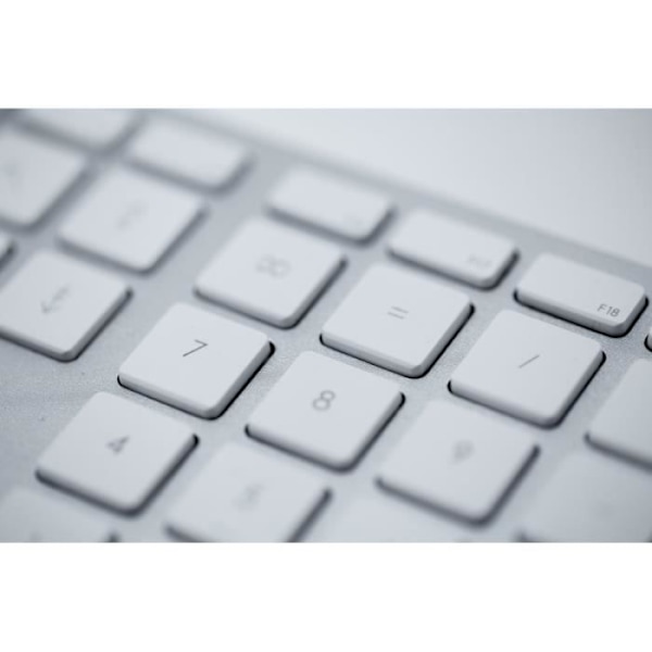 USB-tangentbord - LMP - KB-1243 - AZERTY - Aluminium - Numeriskt tangentbord